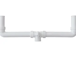 Ablaufverbindung für Doppelspüle 47,8 mm (G 1 1/2) Weiß