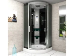 AcquaVapore Dampfdusche Duschtempel Sauna Dusche Duschkabine D46-13M2-EC 90x90