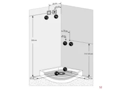 AcquaVapore Dampfdusche Duschtempel Sauna Dusche Duschkabine D46-23T2 100x100