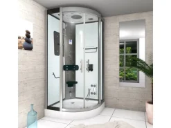 AcquaVapore Dampfdusche Duschtempel Sauna Dusche Duschkabine D46-00T2 80x80