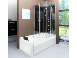 AcquaVapore Dusche Wanne Kombination K05-L30-EC Duschkabine 180x90