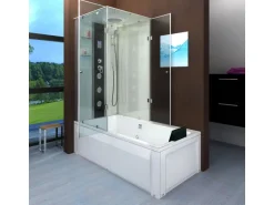 AcquaVapore Dusche Wanne Kombination K05-R01 Duschkabine 90x180