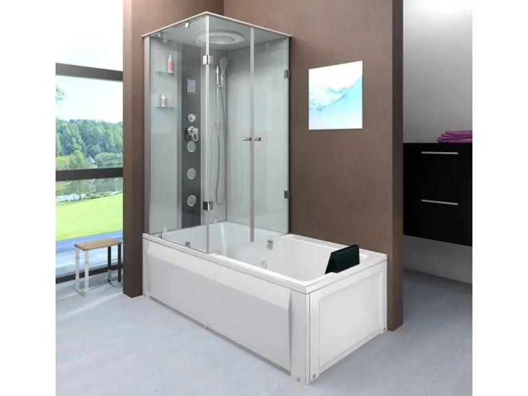 AcquaVapore Dusche Wanne Kombination K05-R01 Duschkabine 90x180