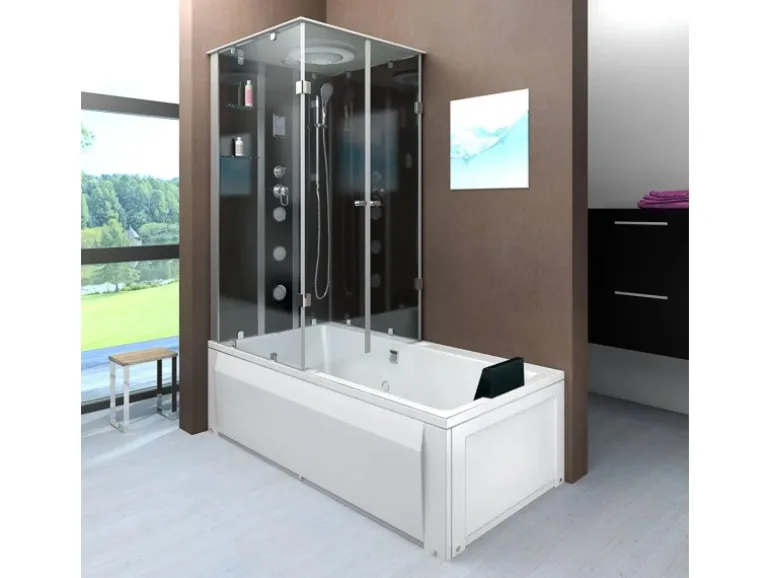 AcquaVapore Dusche Wanne Kombination K05-R31 Duschkabine 90x180