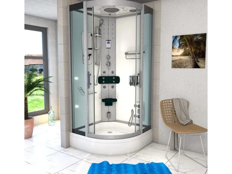 AcquaVapore Duschkabine Dusche D46-50T0-EC Komplettdusche Fertigdusche 90x90