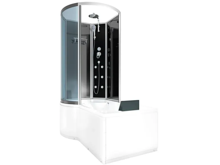 AcquaVapore Kombination Badewanne Dusche K50-R30 Duschtempel 100x170