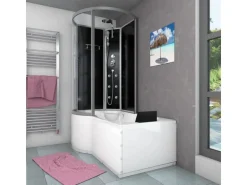AcquaVapore Kombination Badewanne Dusche K50-R30 Duschtempel 100x170
