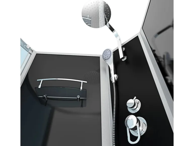 AcquaVapore Kombination Badewanne Dusche K50-R30 Duschtempel 100x170