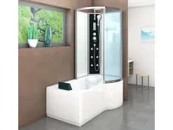 AcquaVapore Kombination Badewanne Dusche K50-L01 Duschtempel 170x100