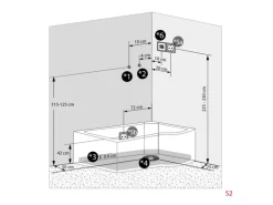 AcquaVapore Kombination Badewanne Dusche K55-L31-EC Duschtempel 170x100