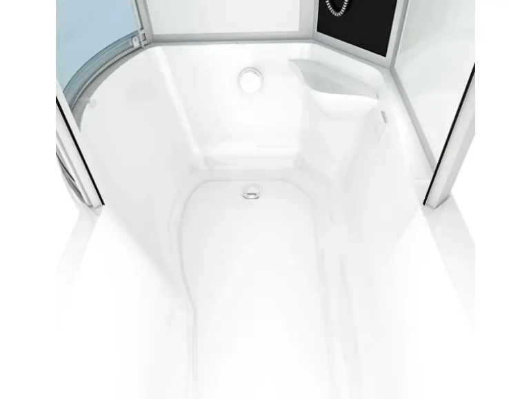 AcquaVapore Kombination Badewanne Dusche K50-R00 Duschtempel 100x170