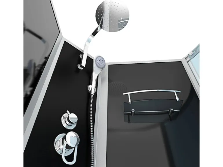 AcquaVapore Kombination Badewanne Dusche K50-L30-EC Duschtempel 170x100