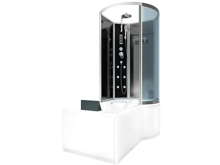 AcquaVapore Kombination Badewanne Dusche K50-L31-EC Duschtempel 170x100