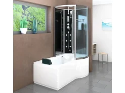 AcquaVapore Kombination Badewanne Dusche K50-L31-EC Duschtempel 170x100