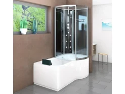 AcquaVapore Kombination Badewanne Dusche K50-L31-EC Duschtempel 170x100