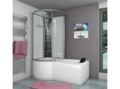 AcquaVapore Kombination Badewanne Dusche K50-R00-EC Duschtempel 100x170
