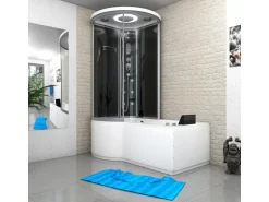 AcquaVapore Kombination Whirlpool Dusche K55-R31-WP-EC Duschkabine Wanne 100x170