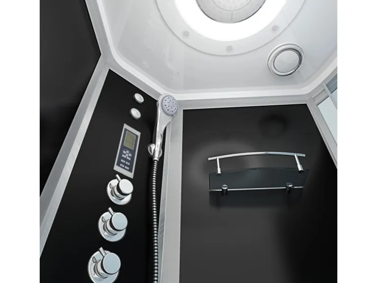 AcquaVapore Kombination Whirlpool Dusche K55-L33-WP Duschkabine Wanne 170x100