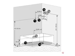 AcquaVapore Kombination Whirlpool Dusche K55-L31-WP-EC Duschkabine Wanne 170x100