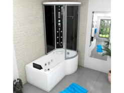 AcquaVapore Kombination Whirlpool Dusche K55-L31-WP-EC Duschkabine Wanne 170x100