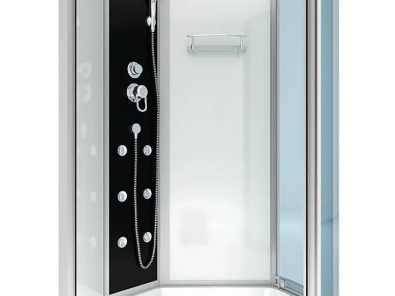 AcquaVapore Kombination Whirlpool Dusche K50-L00-WP-EC Duschkabine Wanne 170x100