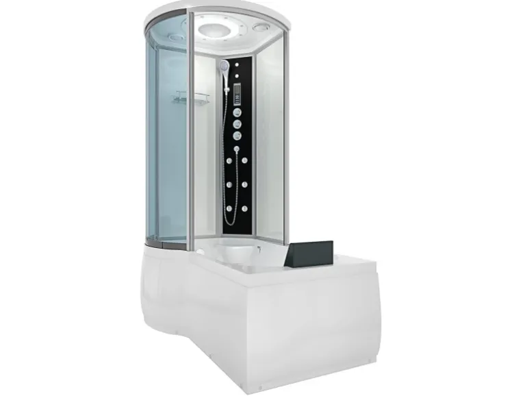 AcquaVapore Kombination Whirlpool Dusche K55-R03-WP-EC Duschkabine Wanne 100x170