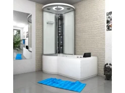 AcquaVapore Kombination Whirlpool Dusche K55-R03-WP-EC Duschkabine Wanne 100x170