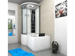 AcquaVapore Kombination Whirlpool Dusche K55-R03-WP-EC Duschkabine Wanne 100x170