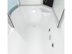 AcquaVapore Kombination Whirlpool Dusche K55-R03-WP-EC Duschkabine Wanne 100x170