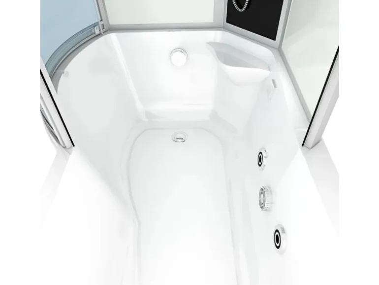 AcquaVapore Kombination Whirlpool Dusche K50-R00-WP Duschkabine Wanne 100x170