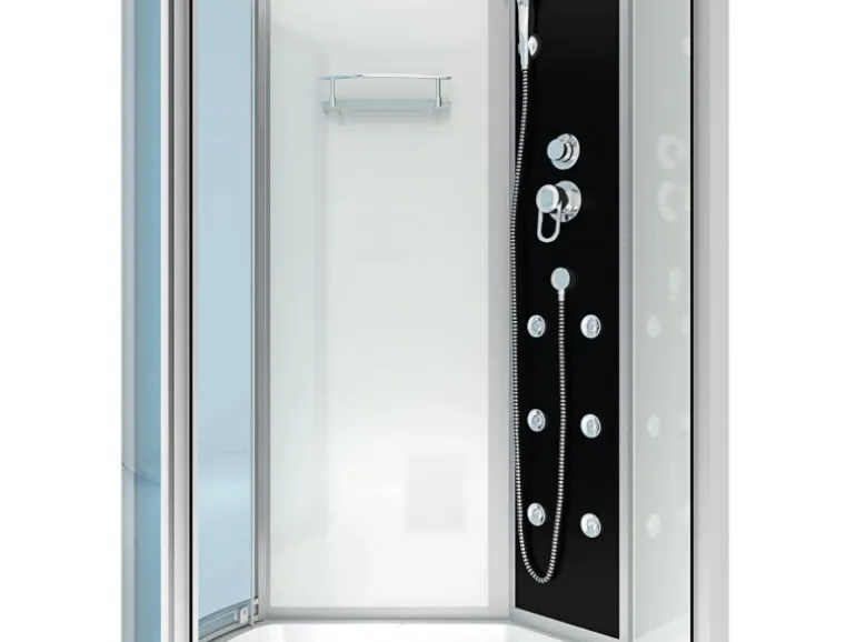 AcquaVapore Kombination Whirlpool Dusche K50-R00-WP Duschkabine Wanne 100x170