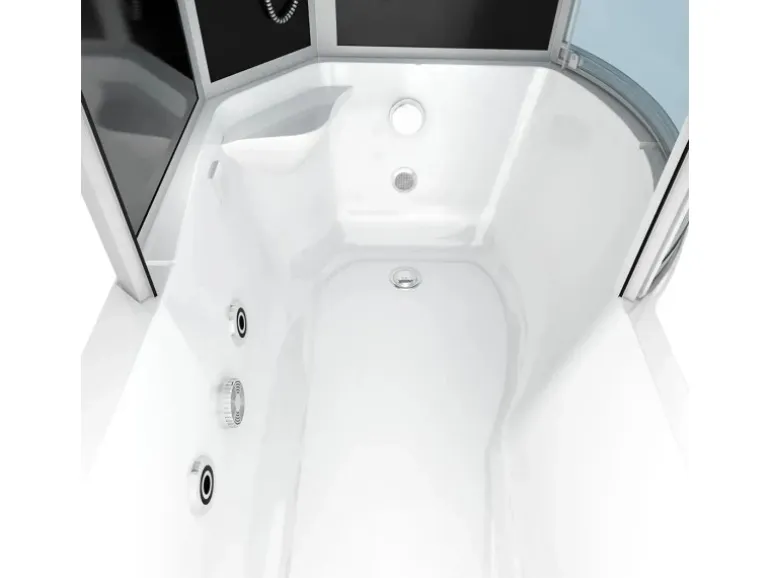 AcquaVapore Kombination Whirlpool Dusche K55-L31-WP Duschkabine Wanne 170x100