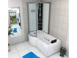 AcquaVapore Kombination Whirlpool Dusche K50-R01-WP-EC Duschkabine Wanne 100x170