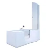 AcquaVapore Seniorendusche und Badewanne mit Tür S12D-EH-L-EC Dusche 170x85