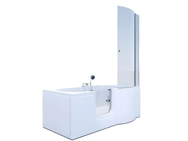 AcquaVapore Seniorendusche und Badewanne mit Tür S12D-EH-L-EC Dusche 170x85