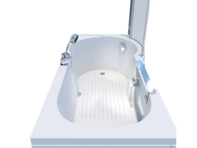 AcquaVapore Seniorendusche und Badewanne mit Tür S12D-EH-L-EC Dusche 170x85