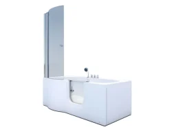 AcquaVapore Seniorendusche und Badewanne mit Tür S12D-TH-R Dusche 85x170