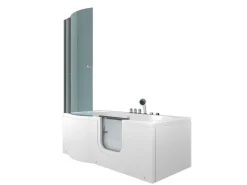 AcquaVapore Seniorendusche und Wanne mit Whirlpool S12D-TH-AIR-R Dusche 85x170