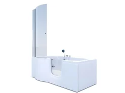 AcquaVapore Seniorendusche und Badewanne mit Tür S12D-EH-R-EC Dusche 85x170