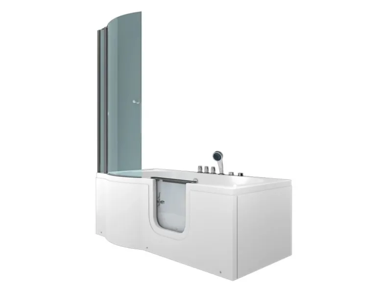 AcquaVapore Seniorendusche und Wanne mit Whirlpool S12D-TH-AIR-R-EC Dusche 85x17