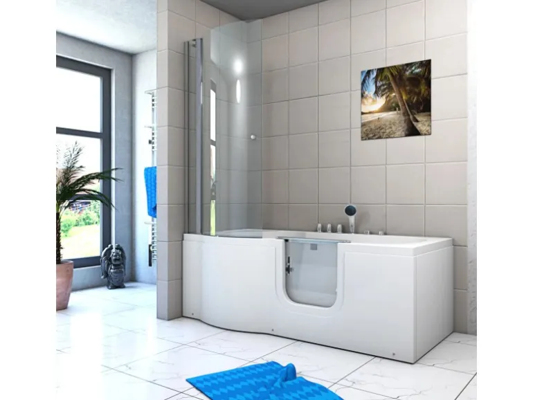 AcquaVapore Seniorendusche und Wanne mit Whirlpool S12D-TH-AIR-R-EC Dusche 85x17