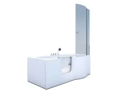 AcquaVapore Seniorendusche und Badewanne mit Tür S12D-TH-L Dusche 170x85