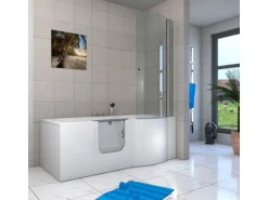 AcquaVapore Seniorendusche und Badewanne mit Tür S12D-TH-L Dusche 170x85