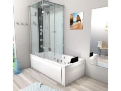 AcquaVapore Whirlpool Dusche Kombination K05-R01-WP-EC Duschtempel 90x180