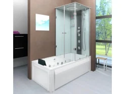 AcquaVapore Whirlpool Dusche Kombination K05-L00-WP-EC Duschtempel 180x90