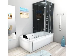 AcquaVapore Whirlpool Dusche Kombination K05-L31-WP-EC Duschtempel 180x90