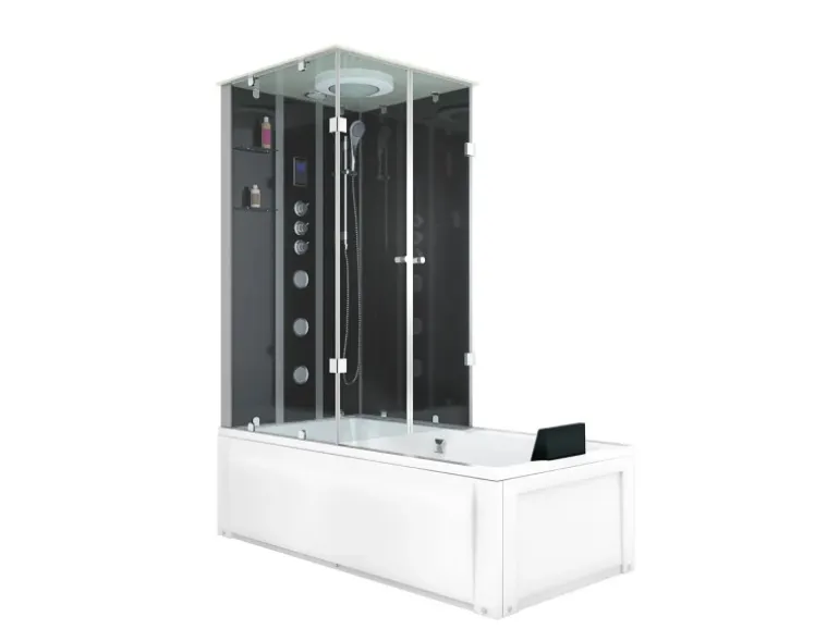 AcquaVapore Whirlpool Dusche Kombination K05-R33-WP Duschtempel 90x180