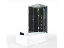 AcquaVapore Whirlpool Dusche Kombination K05-L32-WP Duschtempel 180x90