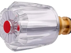 Acrylgriff Sternförmig mit Oberteil 21 mm (G 1/2)