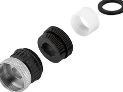 Adapter für Mischdüsen M22/M24 mit Kugelgelenk Verchromt